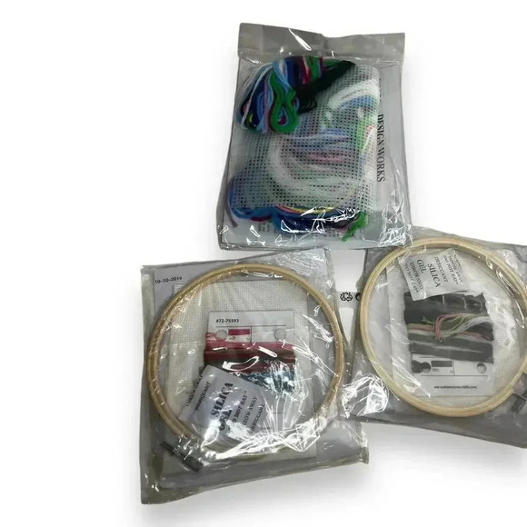 Lot of 3 Dimensions design works Meow" 14 Count Cross Stitch Kit with 6” - Picture 5 of 5